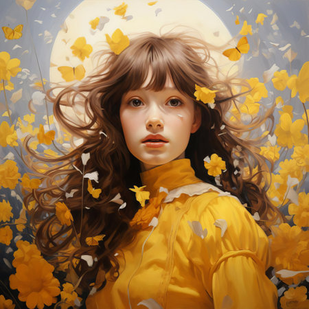 the delicate primrose flower blooms in vibrant shades of pink, yellow, and white, adding a pop of color to gardens and meadows, its intricate petals and delicate stems a testament to nature's beauty, perfect for spring and summer floral arrangements. ai generatedの素材