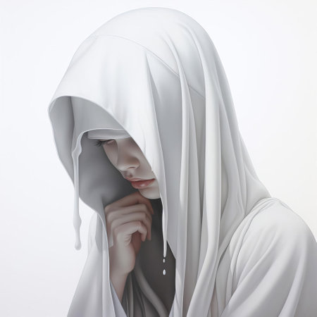 emptiness embodies the concept of apathy in this striking photograph, set against a pristine white background, evoking feelings of desolation and emotional numbness, as the stark contrast highlights the absence of passion and enthusiasm, symbolizing a state of emotional disconnection. ai generatedの素材