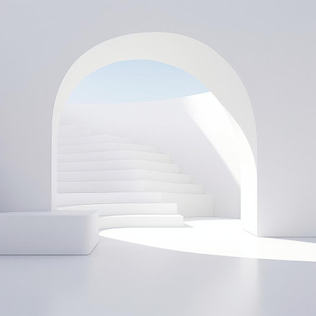 the minimalist product photography setup features a baseline, a sleek white background that provides a clean and neutral canvas for capturing high-quality product images, perfect for e-commerce, advertising, and editorial use, highlighting the subject's details and textures. ai generatedの素材