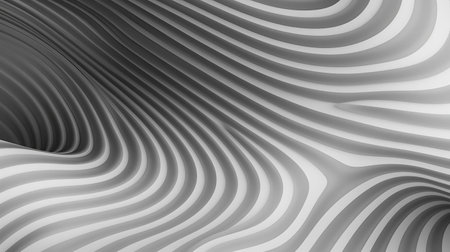 the geometric pattern features a mesmerizing display of minimal op art design, set against a calming gray background, creating a visually striking contrast that plays with the viewer's perception, evoking a sense of modernity and sophistication in this abstract artwork. ai generatedの素材