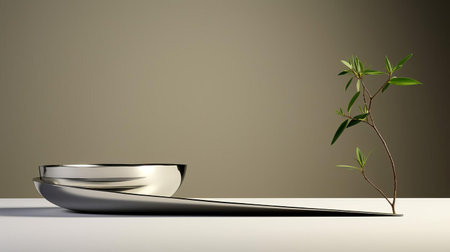the silver necklace elegantly drapes around the neck, its delicate minimal design exuding sophistication and refinement, perfect for formal events or everyday wear, adding a touch of modern chic to any outfit with its sleek, contemporary style. ai generatedの素材