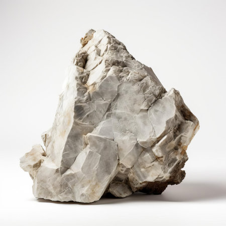 the adularia stone, a type of moonstone, glimmers with a soft, ethereal light against a pristine white background, showcasing its characteristic adularescence, a phenomenon that creates a billowy, cloud-like effect, making it a prized gemstone among collectors and jewelry enthusiasts alike. ai generatedの素材