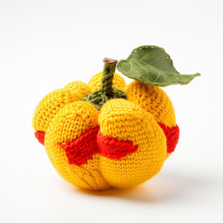 ackee, jamaica's national fruit, is beautifully showcased in this high-quality photo, featuring a single knitted ackee isolated on a pristine white background, highlighting its vibrant colors and intricate details, perfect for food, fruit, or cultural-themed designs and projects. ai generatedの素材