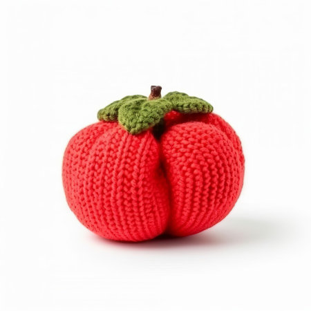 ackee, jamaica's national fruit, is beautifully showcased in this high-quality photo, featuring a single knitted ackee isolated on a pristine white background, highlighting its vibrant colors and intricate details, perfect for use in food, culture, or caribbean-themed designs. ai generatedの素材