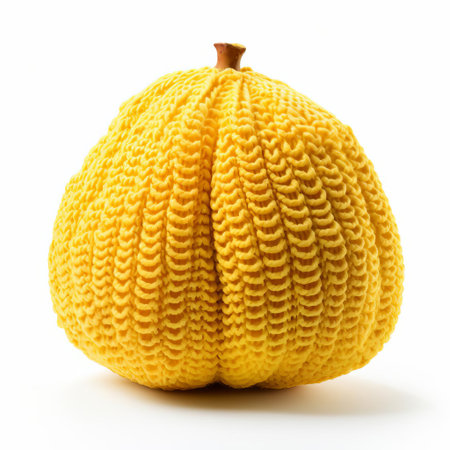 the vibrant jackfruit, a tropical tree fruit, is beautifully showcased against a pristine white background, its intricate texture and green skin expertly captured, highlighting the fruit's unique features and versatility in culinary and vegan recipes. ai generatedの素材
