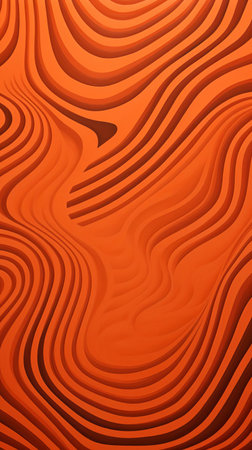 the dune, a majestic natural wonder, is set ablaze by the vibrant orange hues of the setting sun, evoking a mesmerizing op art effect, as the undulating curves of the sandy landscape seem to pulse with an otherworldly energy, transporting viewers to a realm of abstract beauty. ai generatedの素材