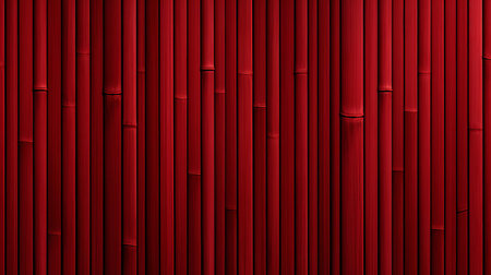 vibrant red bamboo texture serves as a stunning background, evoking feelings of warmth and energy, perfect for designs requiring a bold and eye-catching visual element, ideal for wallpapers, posters, and website designs that crave a pop of color and natural charm. ai generatedの素材