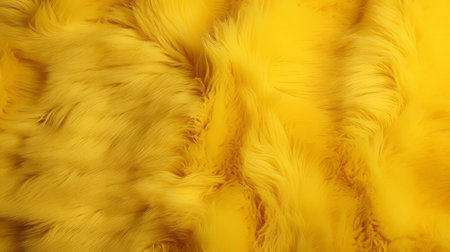 the vibrant yellow fleece texture background radiates warmth and coziness, evoking feelings of comfort and relaxation, perfect for use in design projects requiring a soft, plush, and inviting atmosphere, ideal for autumn and winter themes, or as a subtle accent for everyday visuals. ai generatedの素材