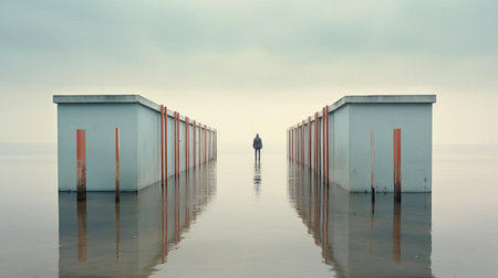 the breathtaking panorama photo, captured by talented photographer akos major, showcases a stunning landscape with rolling hills, serene lakes, and majestic mountains, evoking a sense of tranquility and awe, perfect for nature lovers and travel enthusiasts seeking scenic getaways and outdoor adventures. ai generatedの素材
