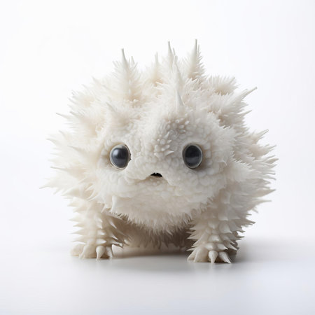 the knobby, a unique and fascinating geological formation, stands out against a pristine white background, showcasing its intricate textures and earthy tones, evoking a sense of natural wonder and curiosity, perfect for nature enthusiasts and photography lovers alike. ai generatedの素材