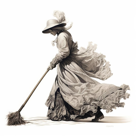 the brush sweep, isolated in a clean white background, showcases its delicate bristles and curved shape, free from distracting shadows, making it a perfect visual element for art, design, and creative projects, highlighting the importance of simplicity and elegance in composition. ai generatedの素材