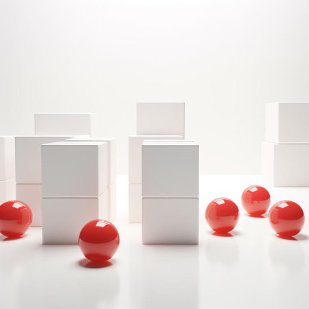 the array, a systematic arrangement of objects, is beautifully showcased on a pristine white background, highlighting its intricate structure and pattern, perfect for educational or scientific visualizations, illustrating concepts of data organization and computational complexity. ai generatedの素材