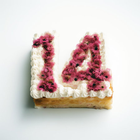 this decadent cake sits majestically on a pristine white background, its grandeur accentuated by the bold, golden numerals "400" emblazoned on top, making it a stunning centerpiece for any anniversary, birthday, or milestone celebration, exuding elegance and sophistication. ai generatedの素材