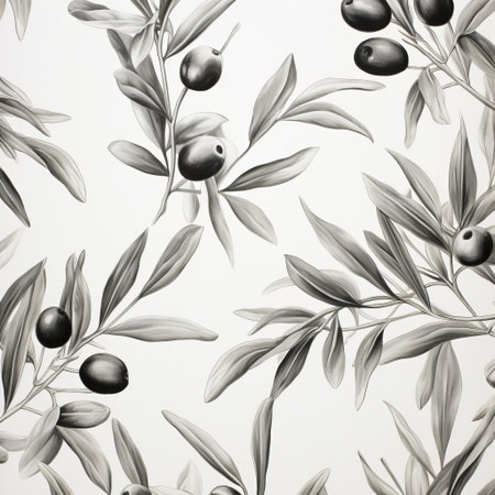 the graphite pencil lies delicately on a stunning olive green wallpaper, its subtle sheen and dark tone creating a beautiful contrast with the vibrant, earthy background, evoking a sense of creativity and artistic expression in a modern, eclectic space. ai generatedの素材