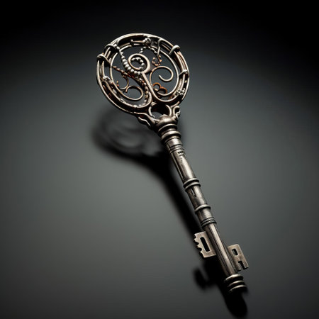 the wire key, carefully crafted by hand, features intricate twists and turns, showcasing exceptional skill and attention to detail, making it a unique and functional piece of wire art, perfect for diy enthusiasts and crafty individuals looking for a creative solution. ai generatedの素材
