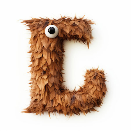 the letter l, boldly displayed in brown against a crisp white background, creates a striking visual contrast that immediately grabs attention, perfect for educational materials, alphabet learning, and typography enthusiasts seeking unique design elements. ai generatedの素材