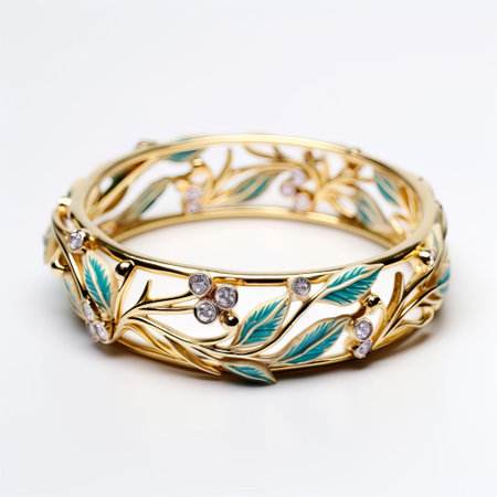 this elegant silver bracelet lies serenely against a pristine white background, showcasing its intricate design and delicate charm, perfect for adding a touch of sophistication to any outfit, ideal for formal events, weddings, or everyday wear, exuding luxury and refinement. ai generatedの素材