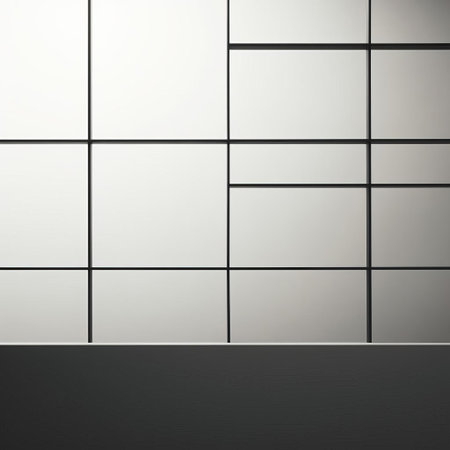ash-colored grid pattern adorns this minimalist design, evoking a sense of modern simplicity and clean lines, perfect for backgrounds, wallpapers, or textures, adding a touch of subtle sophistication to any visual project, while its neutral tone blends seamlessly with various styles and themes. ai generatedの素材