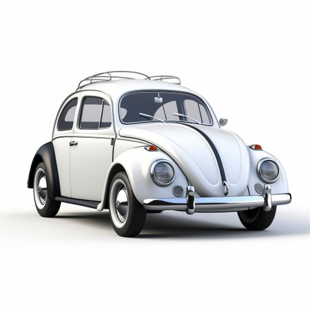 a vibrant beetle stands out against a pristine white background in this stunning high-resolution 3d image, perfect for nature enthusiasts and designers alike, showcasing intricate details and textures in full hd, available as a png file for easy editing and manipulation. ai generatedの素材