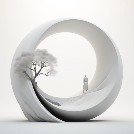 the symbolist artwork features a delicate, minimalist design on a pristine white isolated background, evoking a sense of simplicity and elegance, perfect for modern art enthusiasts and designers seeking clean, sophisticated visuals for their projects, websites, or social media platforms. ai generatedの素材