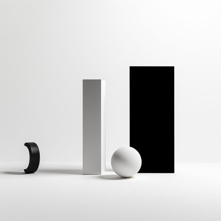 the sculpture embodies the essence of new objectivity, showcasing a minimalist design on a pristine white isolated background, highlighting the clean lines, geometric shapes, and modernist aesthetic that define this influential art movement of the 20th century. ai generatedの素材