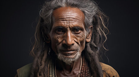 the bhuta hybrid, a mystical creature from ancient mythology, is majestically captured in this stunning portrait photograph, showcasing its intricate features, vibrant colors, and mesmerizing gaze, evoking a sense of mysticism and wonder, perfect for fans of fantasy art and mythical creatures. ai generatedの素材