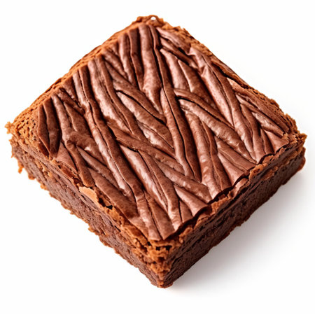 rich, fudgy galette brownies sit isolated on a pristine white background, showcasing their decadent texture and deep, dark chocolate color, perfect for food bloggers, recipe developers, and chocolate enthusiasts seeking high-quality, 8k resolution culinary photography. ai generatedの素材