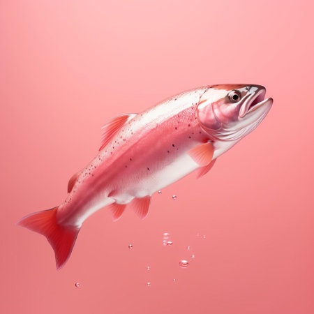 salmon pink background features a soft, calming, and minimalist design with gentle salmon pink tones, perfect for adding a touch of elegance and sophistication to your visual projects, such as photography, graphic design, and digital art, while also evoking feelings of warmth and serenity. ai generatedの素材