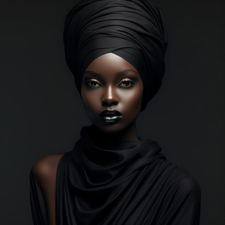 the ebony background, a sleek and sophisticated visual element, features a rich, dark ebony tone that adds depth and luxury to any design, perfect for creating a dramatic and modern aesthetic in photography, graphic design, and digital art projects. ai generatedの素材