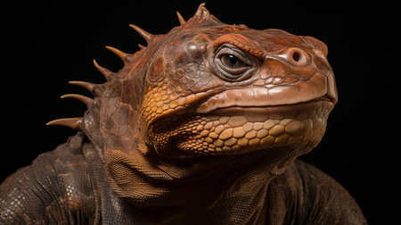 the bhuta hybrid, a mystical creature from ancient mythology, is majestically captured in this stunning portrait photograph, showcasing its intricate features, vibrant colors, and mesmerizing gaze, blending human and animal elements in a fascinating display of fantasy art and creative photography. ai generatedの素材