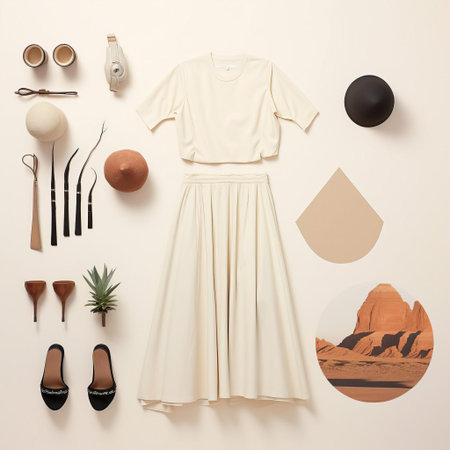 the navajo white background, featuring soft and serene tones, provides a clean and minimalist aesthetic, perfect for product photography, e-commerce, and social media visuals, evoking a sense of calmness and simplicity, while its neutral hue complements a wide range of products and designs. ai generatedの素材