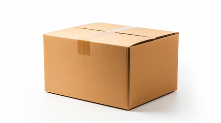 a box sits isolated on a pristine white background, its clean lines and minimalist design making it a perfect subject for product photography, e-commerce, and advertising, highlighting the importance of simplicity and negative space in visual composition. ai generatedの素材