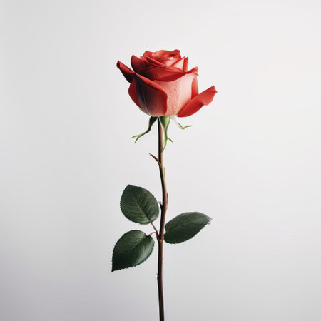the venusian goddess, depicted in a minimalist style, sits serenely against a pristine white background, adorned with a delicate rose that symbolizes love and beauty, evoking a sense of simplicity, elegance, and femininity, perfect for art enthusiasts and fans of mythology-inspired artwork. ai generatedの素材