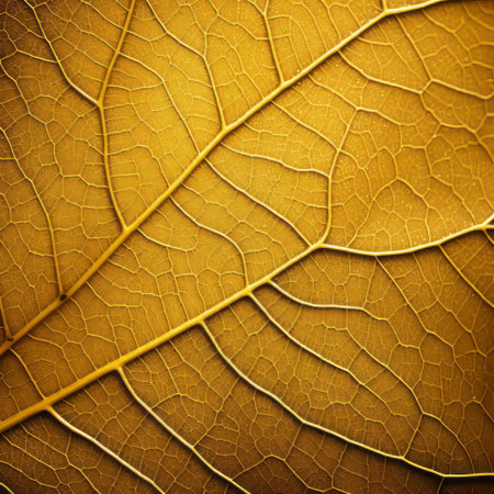 the goldenrod leaf, with its delicate organic contours, is showcased in stunning detail in this ultra-high-definition image, evoking a sense of tactile connection to nature, perfect for those who appreciate environmentalism and the beauty of the natural world. ai generatedの素材