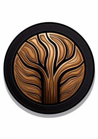 the blackwood icon, set against a crisp white background, showcases a stunning vector design that exudes elegance and sophistication, perfect for use in logos, branding, and digital designs, evoking a sense of luxury and refinement in various creative projects and applications. ai generatedの素材