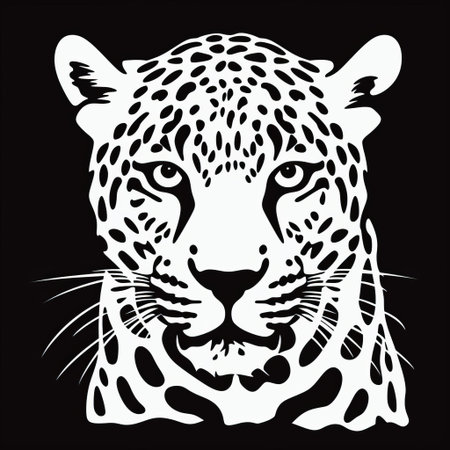 the jaguar, a majestic and powerful predator, is beautifully depicted in this intricately designed outline svg cutout shape, perfect for crafters and designers seeking high-quality jaguar clip art for their projects, featuring the big cat's distinctive spots and sleek physique. ai generatedの素材