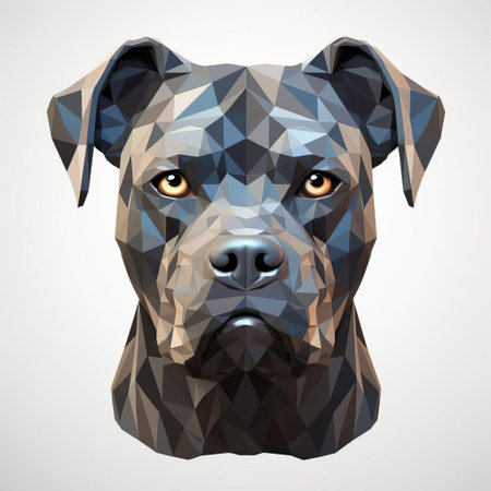 the cane corso, a majestic italian breed, is showcased in stunning 3d style against a crisp white background, highlighting its powerful muscles, distinctive coat patterns, and regal demeanor, perfect for dog enthusiasts and fans of this ancient breed. ai generatedの素材