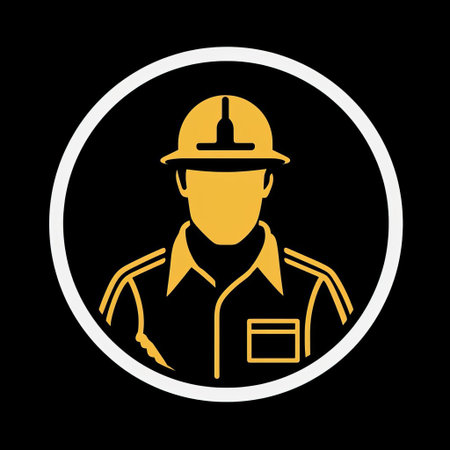 electrician icon, depicted in a sleek monocolored design, embodies the essence of minimalism, featuring a stylized representation of a worker holding a lightning bolt, symbolizing the spark of electricity, perfect for use in modern digital platforms and applications. ai generatedの素材