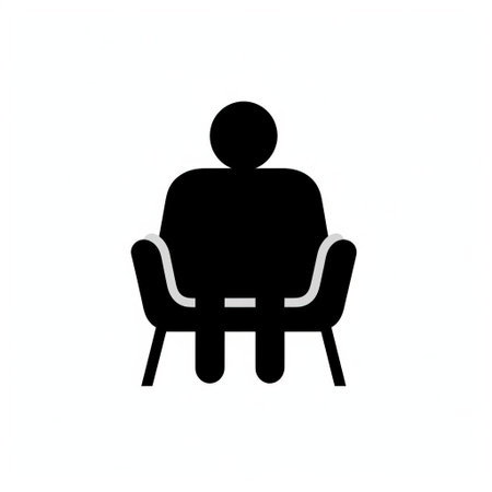 the therapist icon, depicted in a simple yet effective monocolored design, embodies a sense of calmness and professionalism, perfect for use in counseling services, mental health clinics, and wellness centers, conveying a message of trust and understanding in the field of psychotherapy and mental wellness. ai generatedの素材