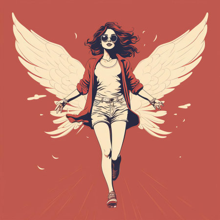 woman standing in a relaxed pose, depicted in a simple line art vector image, showcasing her full body in a minimalist yet elegant style, perfect for illustrations, graphics, and designs requiring a clean and modern aesthetic, ideal for feminine and lifestyle themes. ai generatedの素材