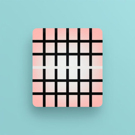 the grid icon, set against a clean white background, embodies minimalistic design principles with its simple, geometric shape and subtle lines, evoking a sense of modernity and sophistication, perfect for use in digital interfaces, web design, and graphic layouts. ai generatedの素材