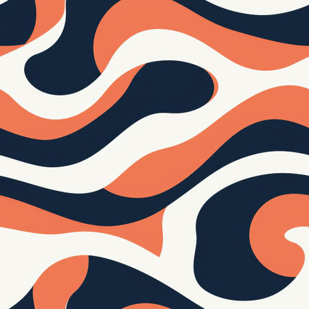 the geometric pattern features a modern minimal design with an endless repetition of shapes in two contrasting colors, creating a visually striking and harmonious composition that adds a touch of sophistication to any digital or print project. ai generatedの素材