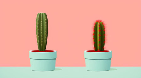 the belgian dubbel beer glass sits elegantly on a minimalist wooden table, surrounded by a few carefully placed cactus plants, creating a serene and simple art scene that exudes a sense of calmness and sophistication, perfect for beer enthusiasts and cactus lovers alike. ai generatedの素材