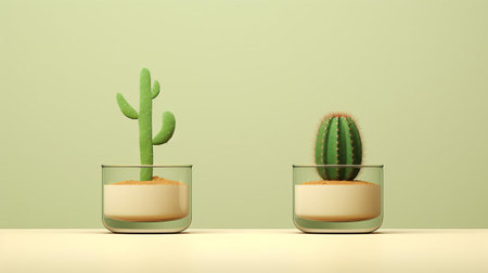 the belgian dubbel beer glass sits elegantly on a minimalist wooden table, surrounded by a few carefully placed pebbles and a small, prickly cactus, evoking a sense of simplicity and serenity, perfect for a quiet evening of relaxation and contemplation, with the rich flavors of the dubbel beer waiting to be savored. ai generatedの素材