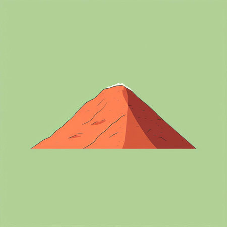 the hill stands majestically against a vibrant blue sky, its gentle slopes and curves beautifully captured in a stunning minimalist line art piece, where bold colors and delicate lines blend harmoniously to evoke a sense of serenity and simplicity in this breathtaking landscape artwork. ai generatedの素材