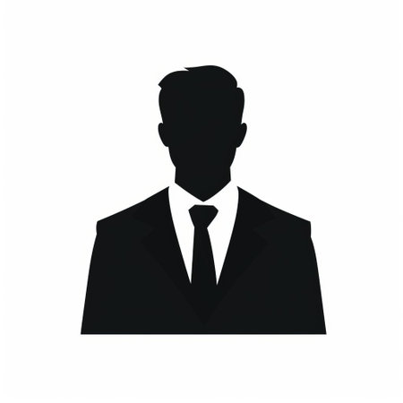 businessperson icon, depicted in a sleek monocolored design, embodies professionalism and sophistication, perfect for corporate branding and presentations, conveying a sense of leadership, entrepreneurship, and innovation in a minimalist yet impactful visual representation. ai generatedの素材