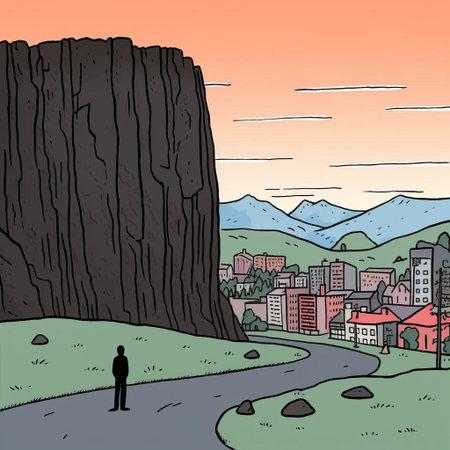 the butte, a majestic geological formation, stands tall in this stunning photograph by jean jullien, showcasing its rugged beauty and unique shape, set against a serene natural landscape, evoking feelings of wonder and awe, perfect for nature lovers and photography enthusiasts alike. ai generatedの素材
