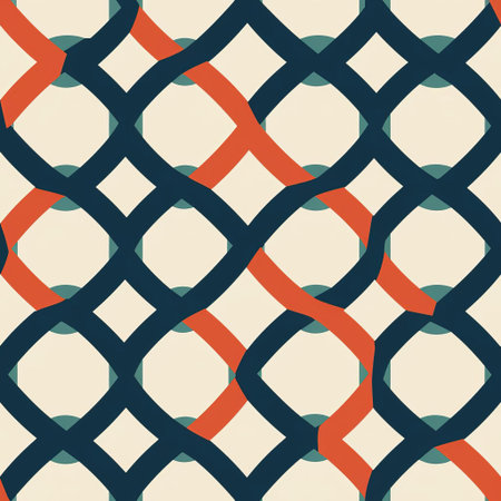 the geometric pattern features a modern minimal design with an endless repetition of shapes in two contrasting colors, creating a visually striking and harmonious composition that adds a touch of sophistication to any digital or print project. ai generatedの素材