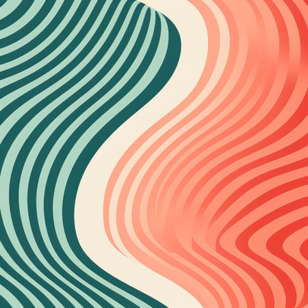 the geometric pattern features a modern minimal design with an endless repetition of shapes in two contrasting colors, creating a visually striking and harmonious visual effect, perfect for backgrounds, wallpapers, and design elements in contemporary styles. ai generatedの素材