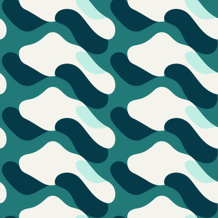 the geometric pattern features a modern and minimal design, showcasing an endless repetition of shapes in a striking two-color palette, perfect for backgrounds, wallpapers, and textiles, evoking a sense of simplicity, elegance, and sophistication in interior design and visual art. ai generatedの素材